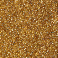 Miyuki seed beads 15/0 - Silverlined dark gold 15-4